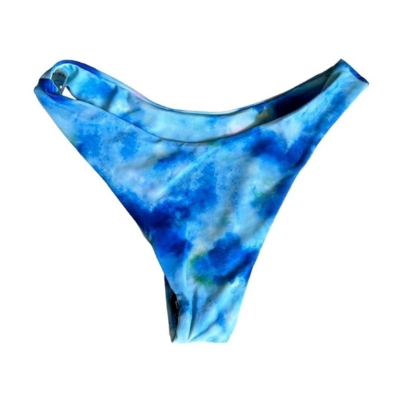 Zaful Blue Tie Dye Print Colorful Bikini Set Size 6 NWT - Picture 5 of 9